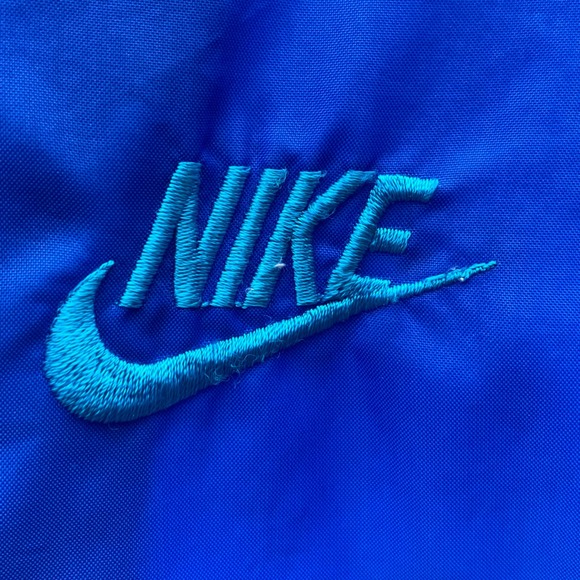 RARE Vintage 90's Nike Windbreaker Jacket Full Zip Blue Colorblock‎ Mens Small - Picture 5 of 12